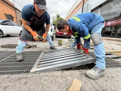 Gobierno de la Capital rehabilita infraestructura pluvial en el Centro Histórico de San Luis Potosí
