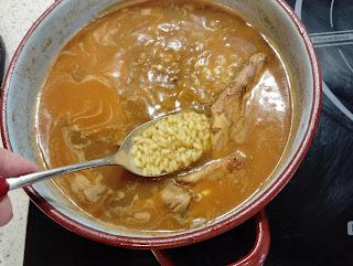 ARROZ CALDOSO CON CONEJO AL ESTILO DE LOS MONTES DE MALAGA