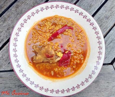 ARROZ CALDOSO CON CONEJO AL ESTILO DE LOS MONTES DE MALAGA