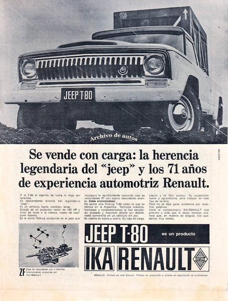 Jeep T-80, una camioneta de IKA-Renault Jeep T-80, una camioneta de IKA-Renault