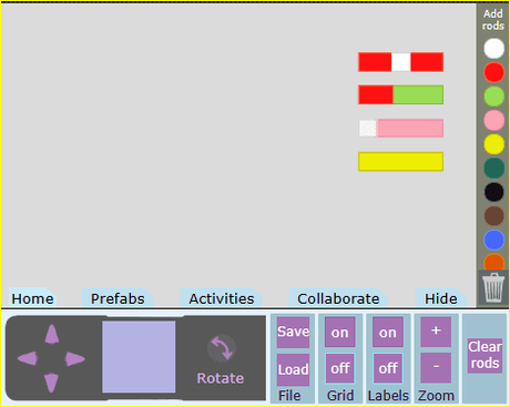Regletas de Cuisenaire online Regletas de Cuisenaire online