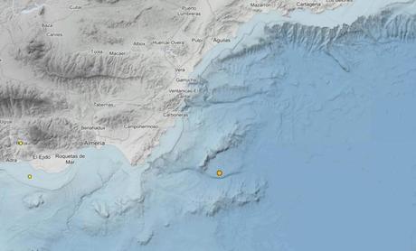 Registrado de madrugada un terremoto de magnitud 3,0 con epicentro en el Mar de Alborán