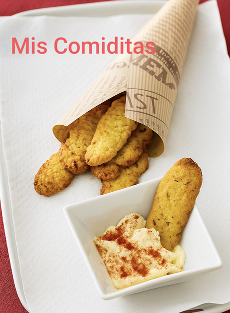 PALITOS DE GARBANZOS CON MAYONESA DE PIMENTÓN PICANTE