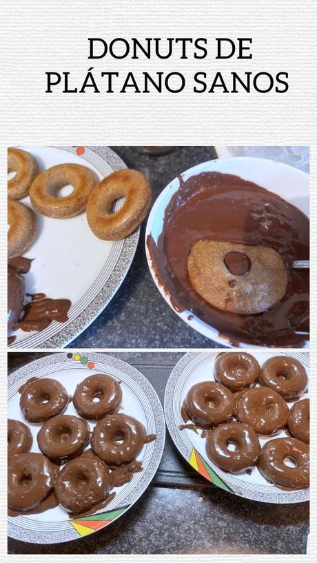 Donuts de plátano sanos Donuts de plátano sanos