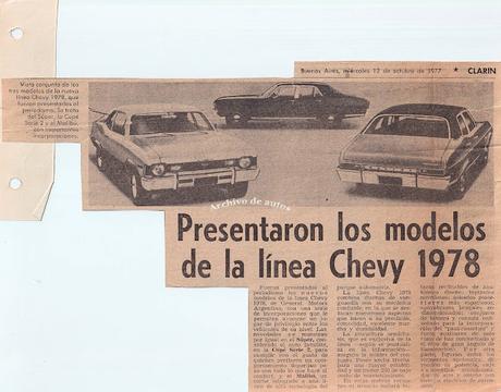 Presentación de la gama Chevy 1978 en Argentina Presentación de la gama Chevy 1978 en Argentina