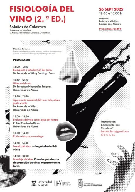 Bolaños de Calatrava acoge el viernes la segunda edición del curso ‘Fisiología del vino’ de la Universidad de Alcalá