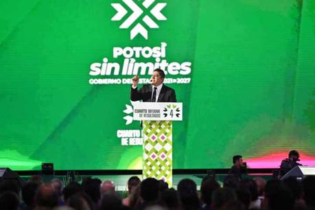 Ricardo Gallardo llama a consolidar sin límites a San Luis Potosí en su cuarto informe de resultados