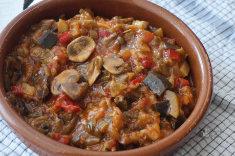 Pisto con champiñones Pisto con champiñones