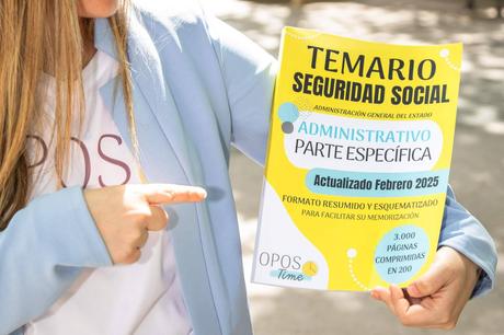 El método Opostime oposiciones permite afrontar en un año la preparación a la Seguridad Social