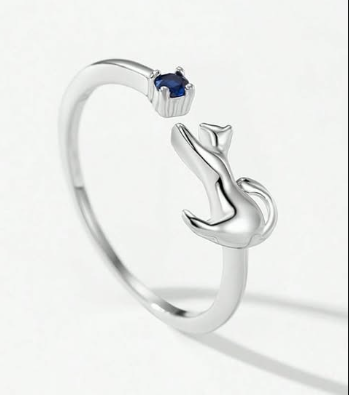 Anillo ajustable personalizado en Oro Blanco de 18k Anillo ajustable personalizado en Oro Blanco de 18k