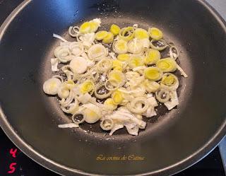 Brócoli con bechamel de puerro y gambas Brócoli con bechamel de puerro y gambas