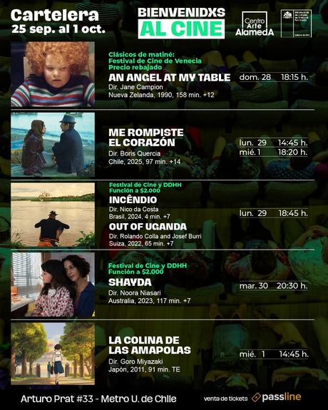 Descubre la Cartelera del Centro Arte Alameda del 25 de Septiembre al 1 de Octubre Descubre la Cartelera del Centro Arte Alameda del 25 de Septiembre al 1 de Octubre