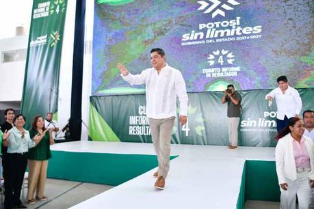 Más apoyo sin límites reafirma Ricardo Gallardo en el informe desde Tamazunchale