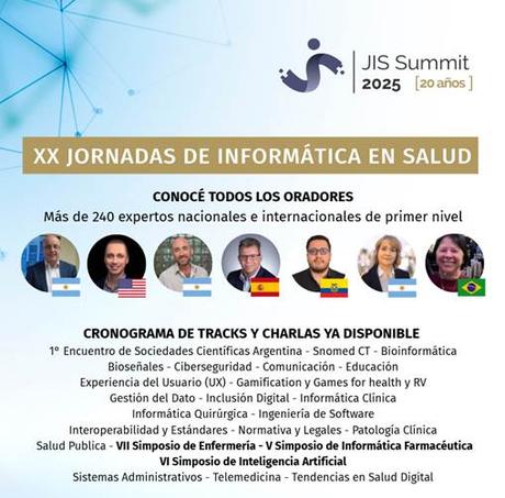 XX Jornadas de Informática en Salud Interfaz de usuario gráfica, Texto
El contenido generado por IA puede ser incorrecto.