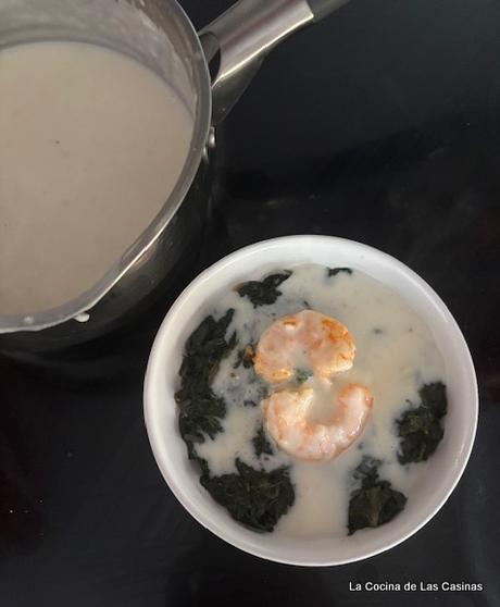 Bechamel, Espinacas y Langostinos: #Retotusrecetas
