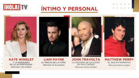 Íntimo y Personal destaca a 4 grandes del cine y la música este mes, en ¡HOLA! TV