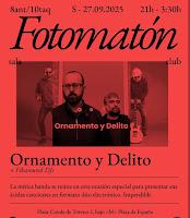 Concierto de Ornamento y Delito en Fotomatón Bar