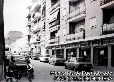 Calle de Húmera en 1980