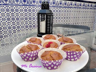 MAGDALENAS DE PLÁTANO Y HARINA DE ALMENDRAS