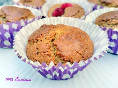 MAGDALENAS DE PLÁTANO Y HARINA DE ALMENDRAS