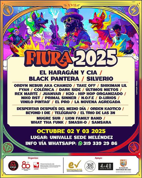 La legendaria banda mexicana ‘El Haragán y Compañía’ encabeza el cartel del FIURA 2025 en Cali