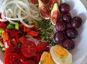 Ensalada arroz higos uvas