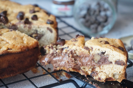 Cookie gigante rellena de Nutella