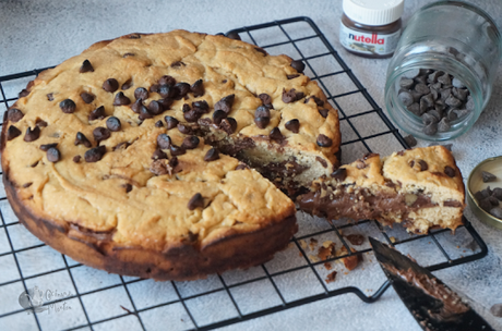 Cookie gigante rellena de Nutella