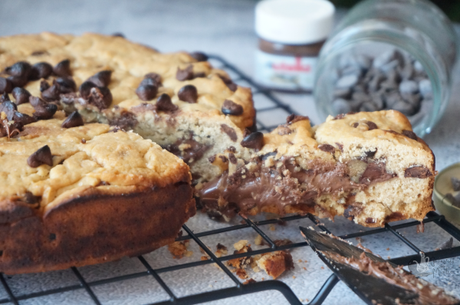 Cookie gigante rellena de Nutella
