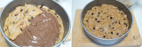 Cookie gigante rellena de Nutella