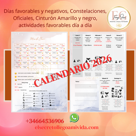 ☀️Ya tienes disponible en PreVenta el Calendario anual del año 2026 Caballo de Fuego Yang, incluye Guía 64 Hexagramas si no la tienes de regalo.🍀