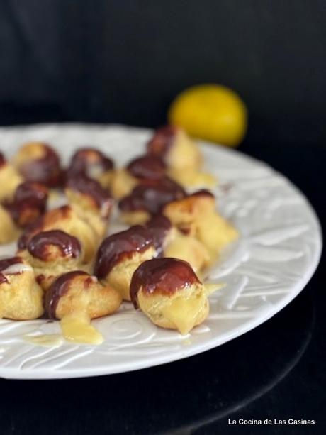 Éclairs con Crema de Limón y cobertura de Chocolate: #LemonInternationalDay Éclairs con Crema de Limón y cobertura de Chocolate: #LemonInternationalDay