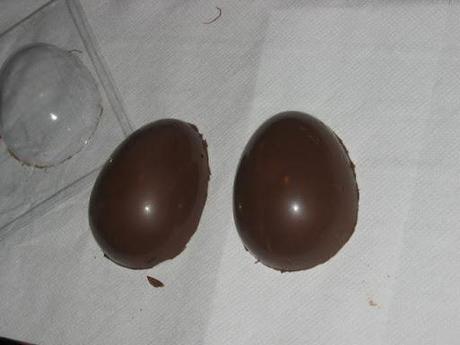 Huevos de chocolate - cómo empezar -