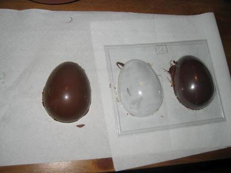 Huevos de chocolate - cómo empezar -