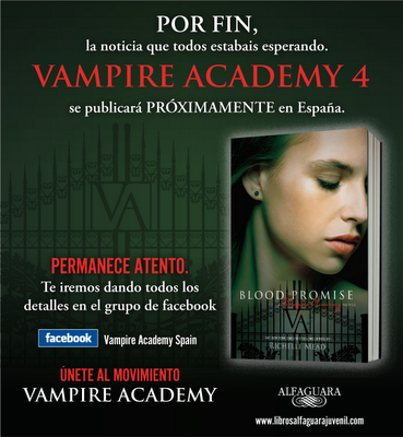 Vampire Academy 4 SÍ se publicará en España