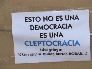 La cleptocracia imperante en España