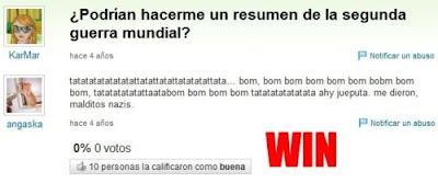 Respuestas de exámenes