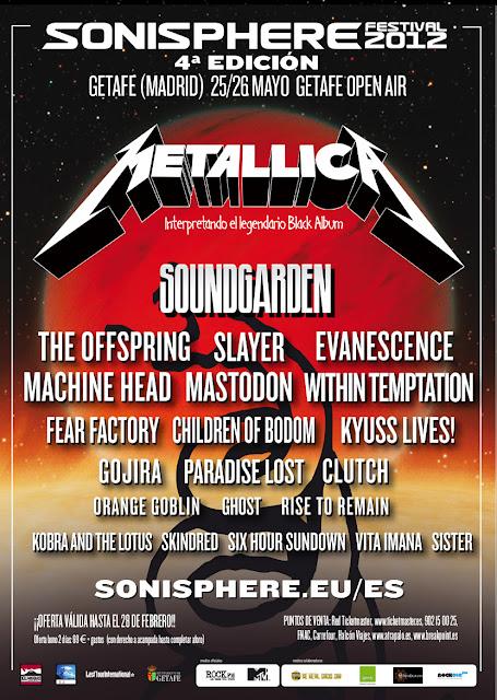 Sonisphere 2012: ¡Nos vemos en Getafe!