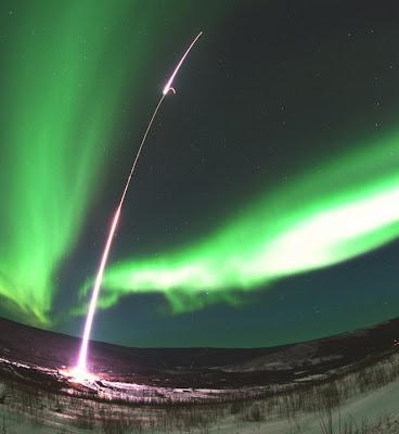 NASA dispara misil a una aurora boreal para estudiar su comportamiento