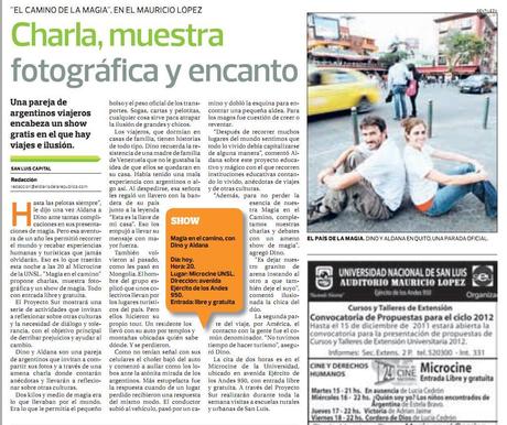 San Luis, día 1: escuela, prensa y compus