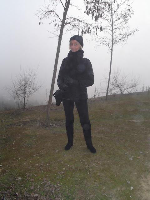 De shopping con niebla