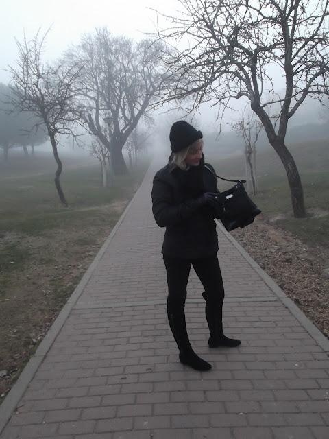De shopping con niebla