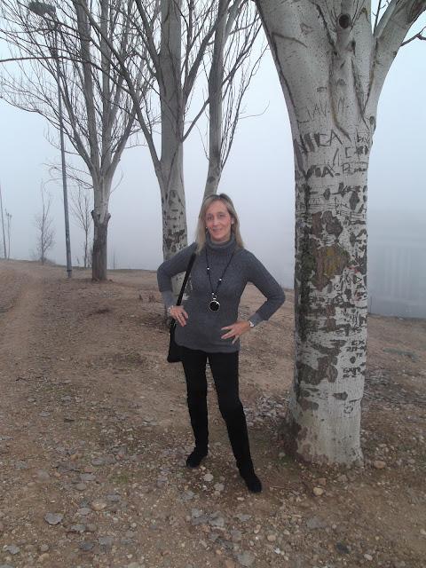 De shopping con niebla