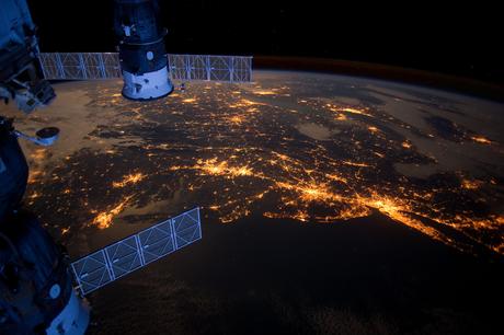 La costa atlántica de los Estados Unidos desde la ISS