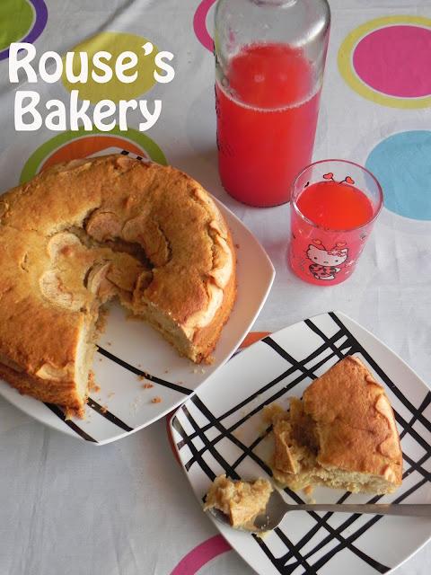 Bizcocho de manzana con relleno