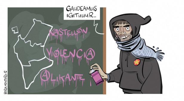 Ninguno de los 25 detenidos era alumno del instituto de Valencia