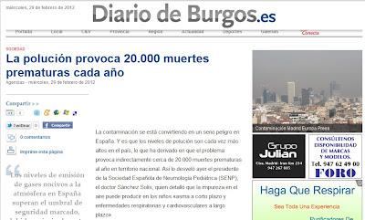 Los altos niveles de contaminación de las grandes ciudades españolas