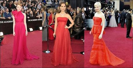 Oscar 2012: Los vestidos de la alfombra roja