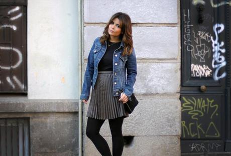 Charcoal Pleated Skirt Photobucket