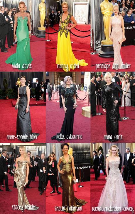 La alfombra roja de los Oscars 2012